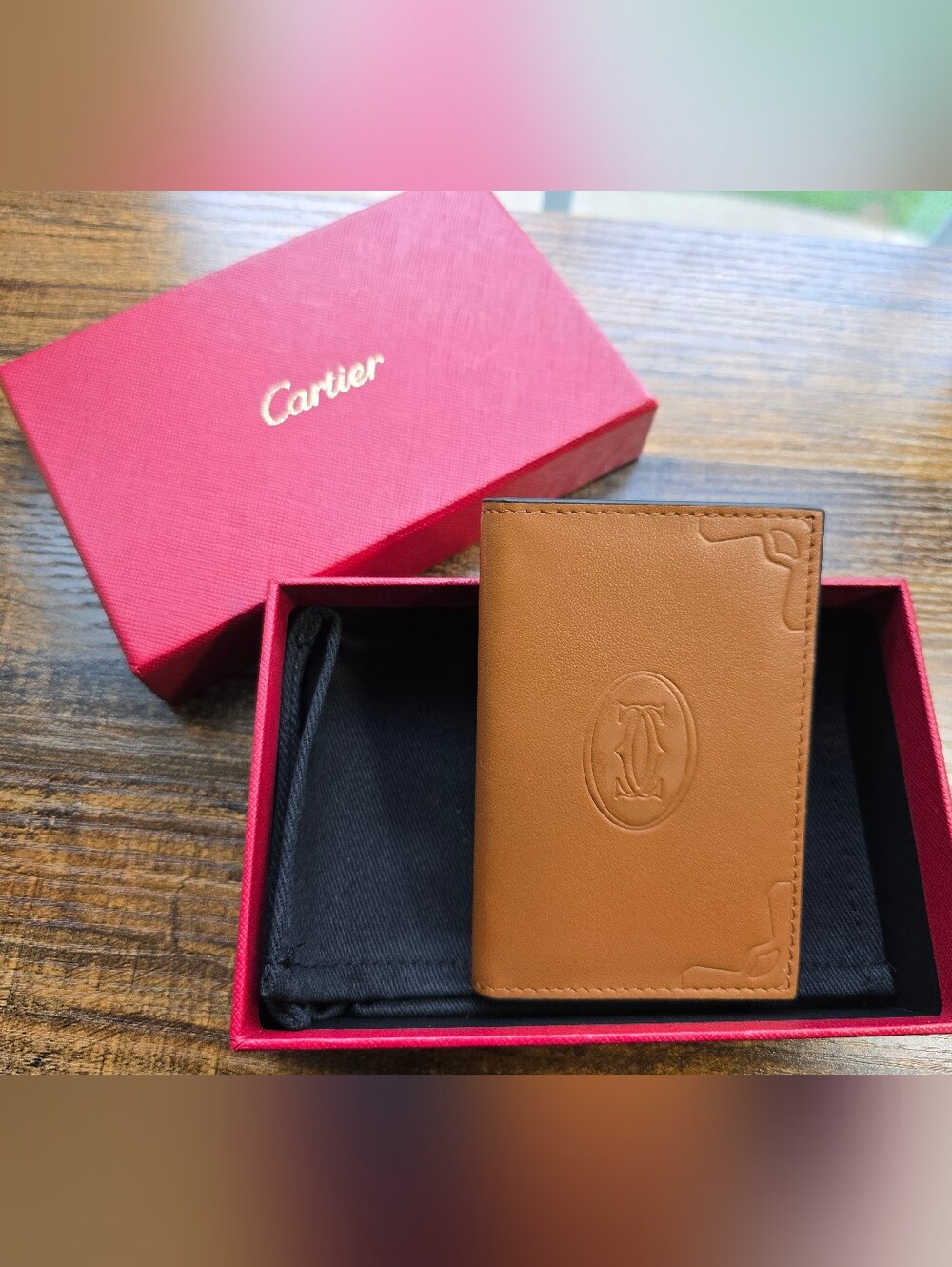 Authentic Cartier Must de Cartier Card Holder- Full Inclusion